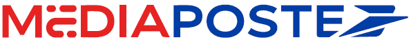 Logo de Médiaposte, une filiale du groupe La Poste, partenaire de Brandy Sound dans le développement de son identité sonore.
