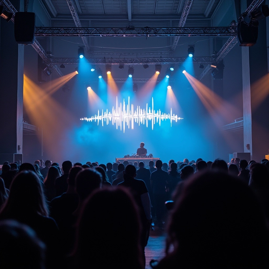 Ambiance immersive lors d’un événement avec une signature sonore unique et un DJ en live.